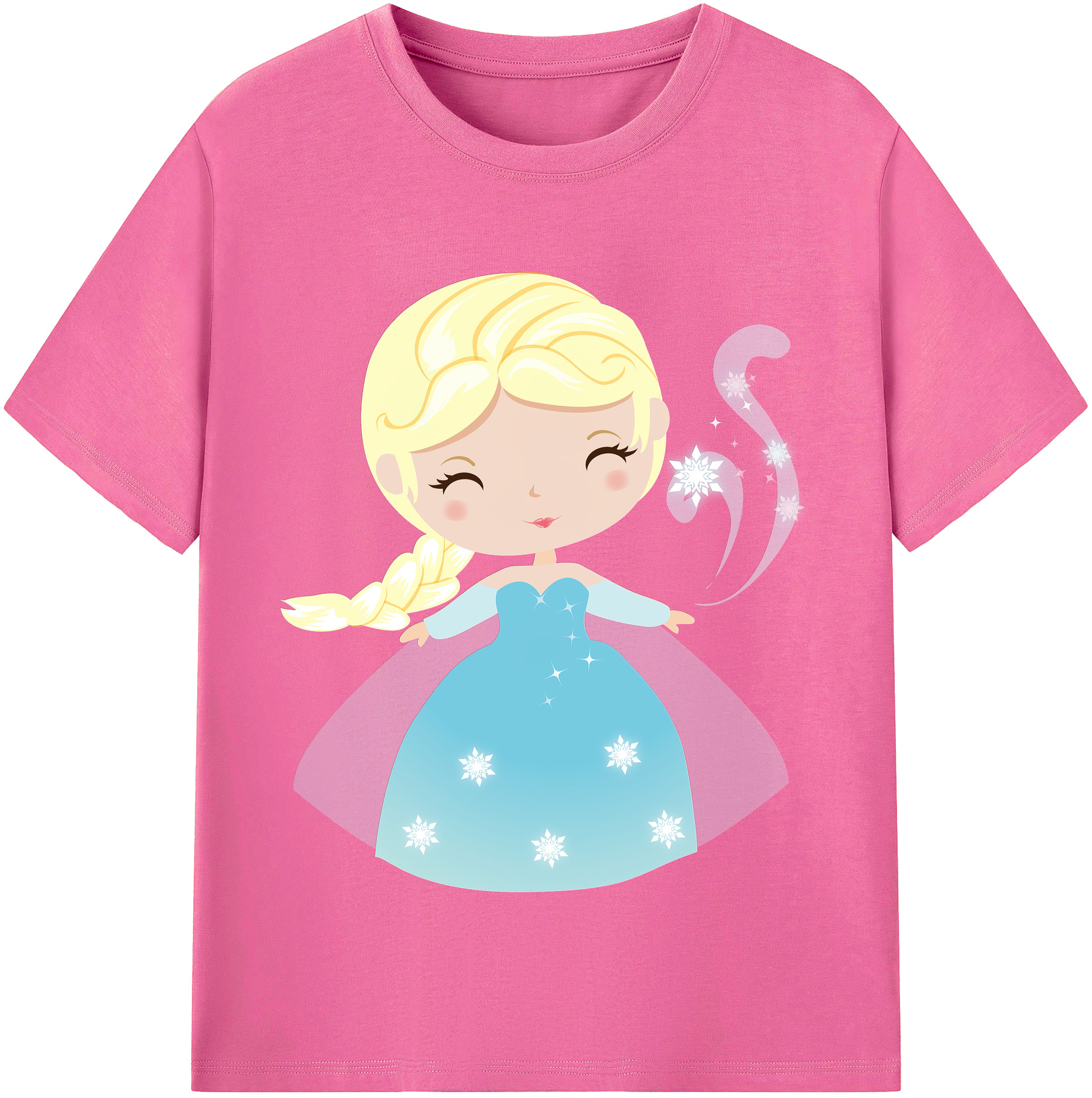 （画像用） アナと雪の女王 アンナ エルサ Frozen Anna Elsa レディースカジュアルプリントTシャツ（綿100％）